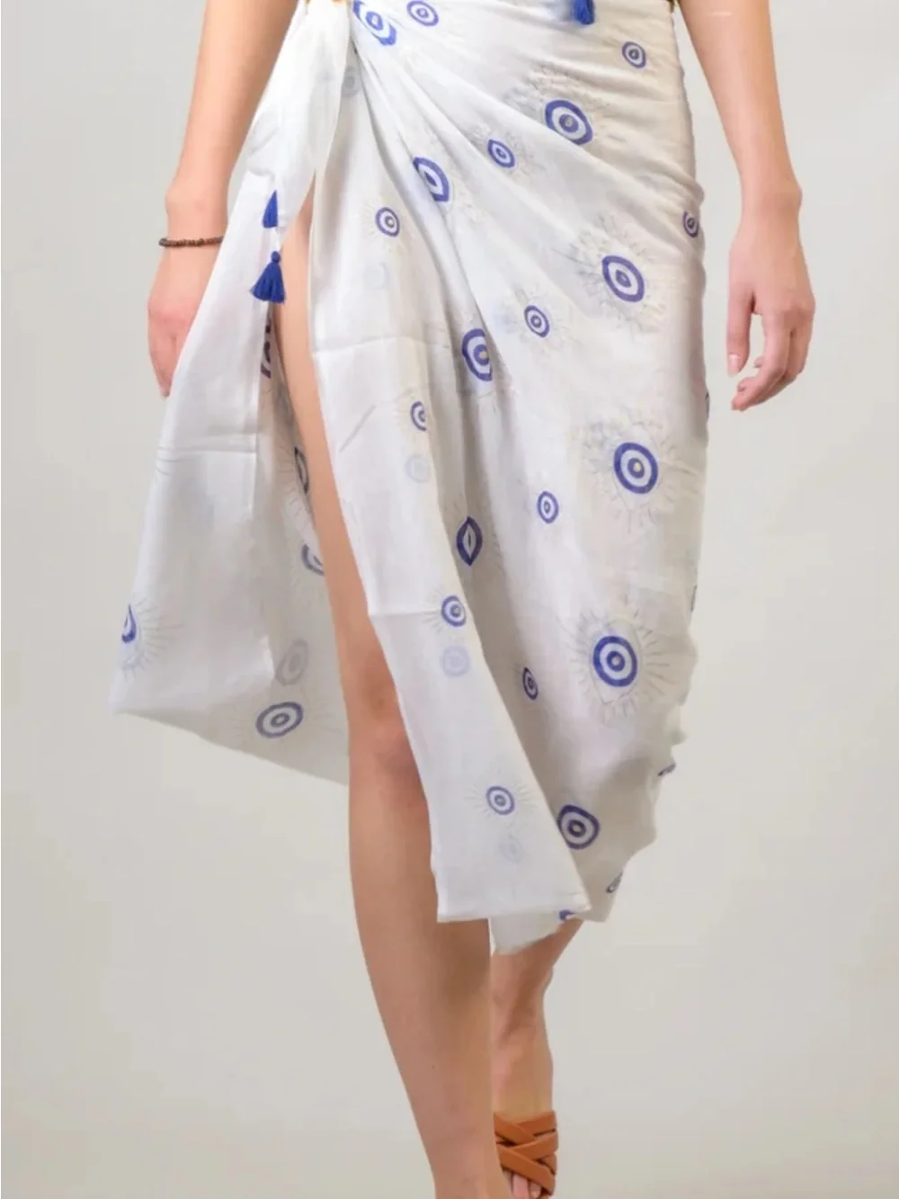 Evil Eye Scatf/Sarong with Blue Evil Eye